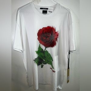 NWT KSUBI Men’s XL White Graphic T-Shirt.